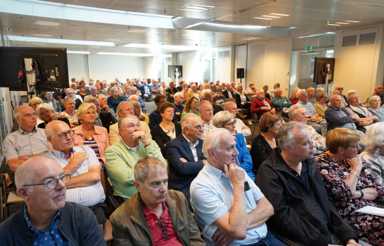 Publiek tijdens één van de workshops