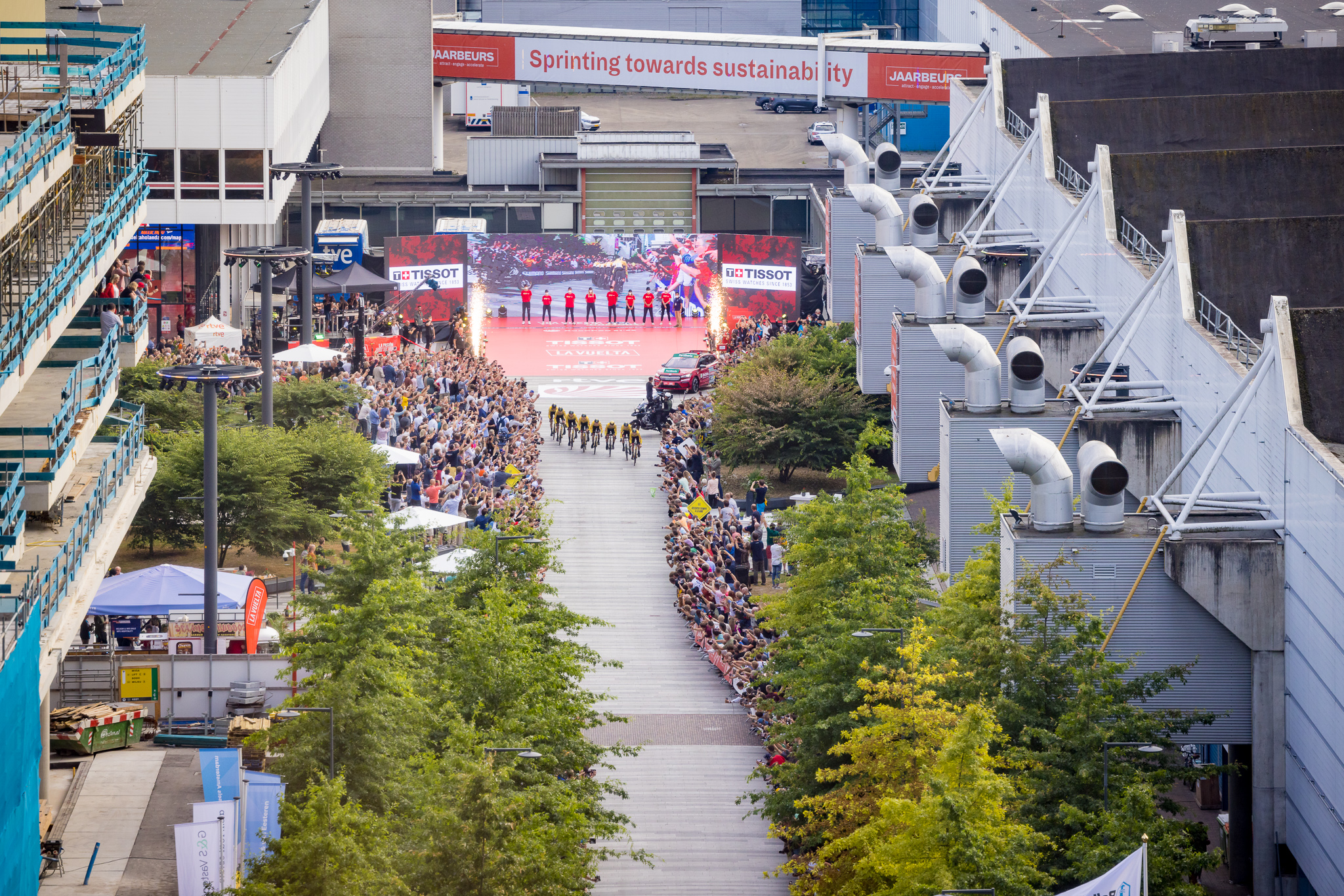 La Vuelta bij Jaarbeurs - duurzaam event Sprinting towards sustainability