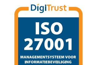 Gedeelte van het DigiTrust 27001 certificaat